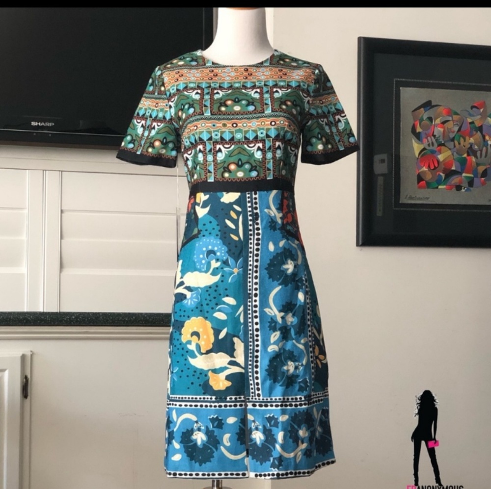 Style Mafia Short Sleeve Print Dress